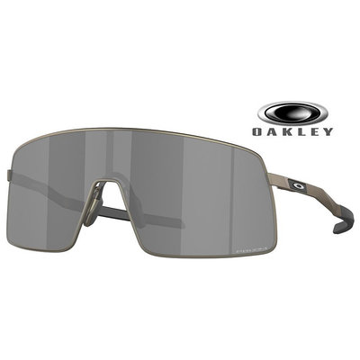 【原廠公司貨】Oakley 奧克利 Sutro Ti 運動包覆鈦金屬太陽眼鏡 OO6013 01 霧鐵灰框水銀鍍膜鏡片