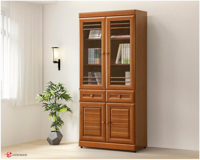 【全台傢俱】BL-24 樟木 半實木 2.7尺中抽書櫃 書櫥/收納櫃 台灣製造