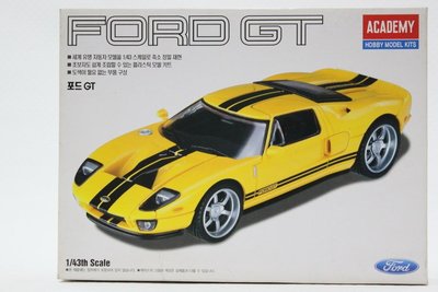 【統一模型玩具店.】ACADEMY《福特 超級雙門跑車 FORD GT》1:43 # 15513