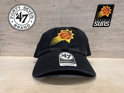 現貨 47 brand NBA Phoenix Suns Clean Up 美國職籃鳳凰城太陽黑色老帽軟帽