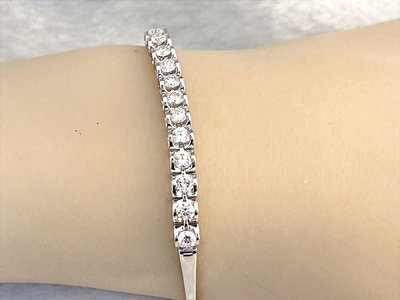 【JEMFU】鑽石手鏈#可刷卡可分期 13顆鑽石包鑲 尺寸17cm