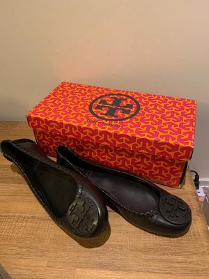 Tory Burch Minnie Travel皮革平底芭蕾舞鞋