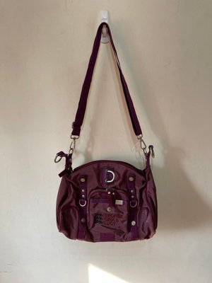 「 二手包 」 GEORGE GINA & LUCY 斜背包（紫色）75