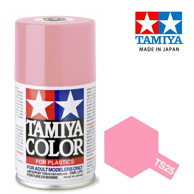 【鋼普拉】現貨 TAMIYA 田宮 模型 噴漆 噴罐 油性漆 85025 TS25 TS-25粉紅色100ml