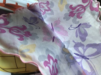 日本製Hanae ori HM女性大手帕/手絹，約50/50