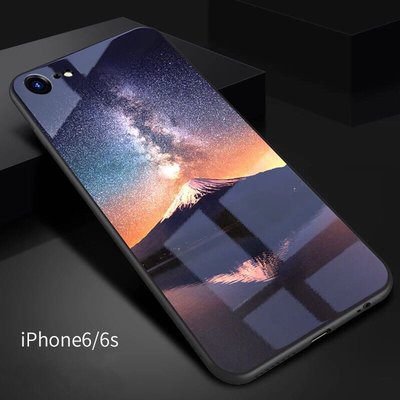 蘋果7plus手機殼iphone6全包防摔套iPhone 8潮男6plus玻璃鏡面女6s硅膠軟