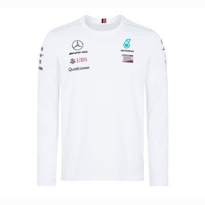【熱賣精選】年賽季新款Mercedes-BenzAMG車隊長袖T恤F1賽車服汽車車隊服車迷服-LK99953