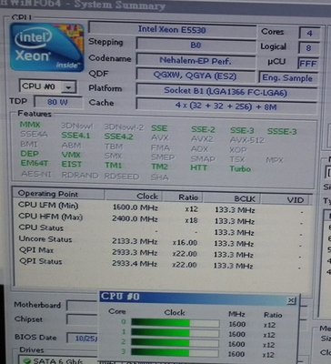 lga1366 INTEL CPU I7工程版4核心E5530 ES 8M 2.4G X58不顯I7-920 L5520