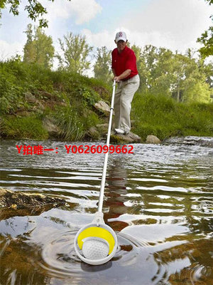 高爾夫撿球器升級伸縮款高爾夫球撈球器天線桿彈簧頭撿球器便攜地面水中拾球器