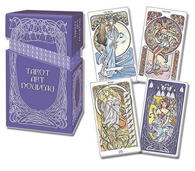 易匯空間 卡牌遊戲進口正版Art Nouveau Tarot新藝術塔羅牌 硬盒版(訂)停版價格浮動YH3466