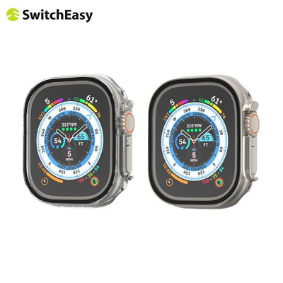 SwitchEasy Hybrid Apple Watch Ultra 9H鋼化玻璃雙料手錶保護殼