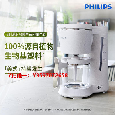 咖啡機飛利浦環保系列美式滴濾壺咖啡壺HD5120