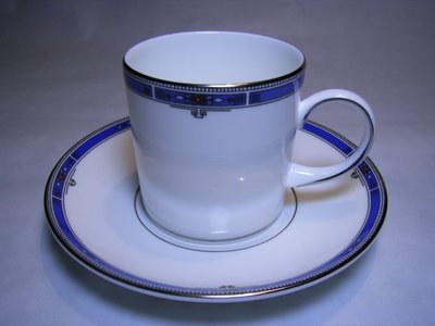 英國 WEDGWOOD  KINGSBRIDGE 骨瓷咖啡杯盤組
