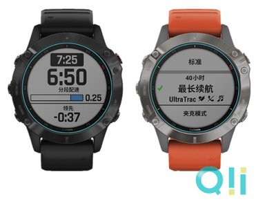 快速出貨  Qii GARMIN fenix 6 玻璃貼 (兩片裝) 玻璃保護貼 智慧手錶 鋼化 貼膜