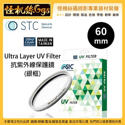 怪機絲 STC 60mm 銀框 Ultra Layer UV Filter 抗紫外線保護鏡 薄框 鍍膜 高透光 抗靜電