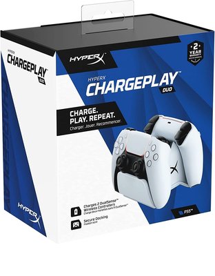 PS5周邊 HyperX ChargePlay Duo DualSense DS5 無線控制器 雙手把充電座【歡樂屋】