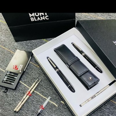 MontBlanc萬寶龍筆P163 145系列混合搭配高端禮品套裝 簽字筆鋼筆-阿拉朵朵