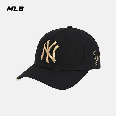 【現貨】MLB官方 男女情侶帽子NY刺繡硬頂棒球帽運動遮陽鴨舌帽秋季CP50