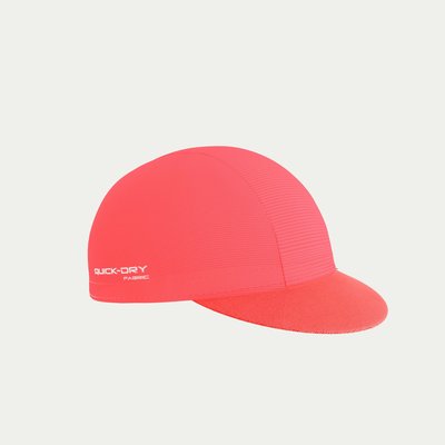 [SIMNA BIKE] KPLUS QUICK DRY CAPS 透氣涼感自行車小帽/布帽 - 螢光粉紅