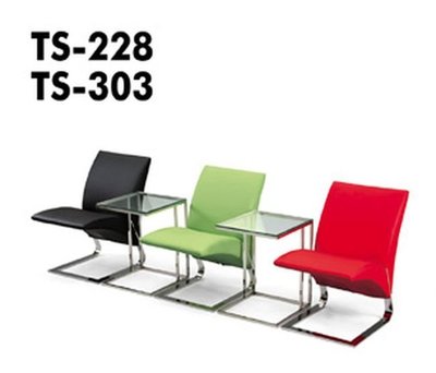 TS228洽談椅(不鏽鋼)(半牛皮)
