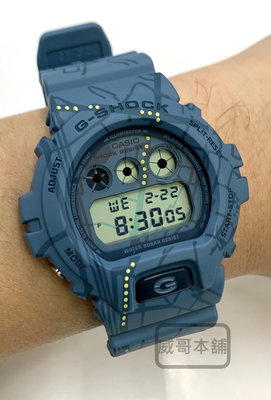 【威哥本舖】Casio台灣原廠公司貨 G-Shock DW-6900SBY-2 澀谷街頭文化 經典電子錶 DW-6900