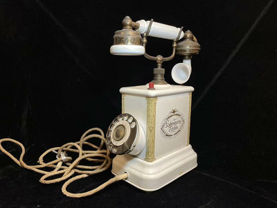 jydsk丹麥古董手搖轉盤老式電話機