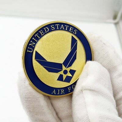 現貨熱銷-【紀念幣】美國空軍的雷鳥飛行表演隊硬幣徽章 國際航空界的榮譽獎賞
