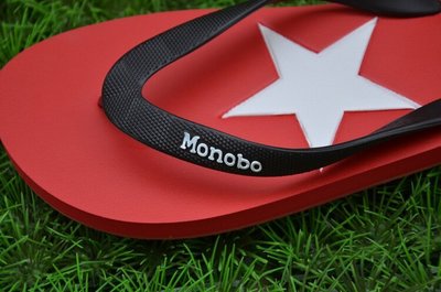 推薦Monobo男情侶星星五角星硬塑膠防滑底耐磨外穿沙灘人字拖涼拖鞋