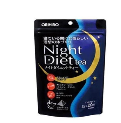 l樂樂代購 日本 ORIHIRO Night Diet tea 夜間纖體路易波士茶 20袋入/包