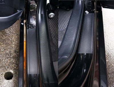 Toyota 2014~ 2016~ 11.5代&amp;11代 Altis 後門 車門檻迎賓踏板保護貼  4D碳纖維