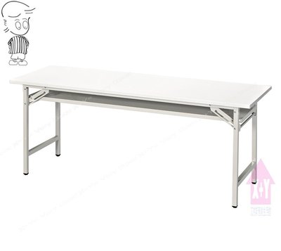 【X+Y 】艾克斯居家生活館    會議桌系列- 60*180 直角白色面會議桌.摺疊桌-可當補習班課桌.台南市辦公傢俱
