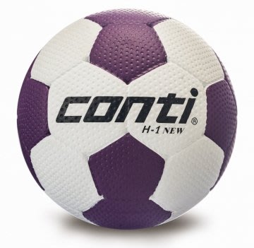 便宜運動器材CONTI OH1N-WV 高觸感發泡橡膠手球(1號球) 白/紫 絕佳的控制性及舒適度