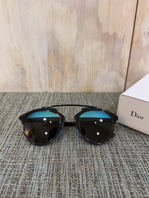 Christian Dior CD 限量 金屬框 黑框 雙色 鏡片 太陽眼鏡 眼鏡 墨鏡