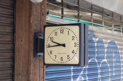 1950s 美國 Cincinnati 雙面 學校時鐘 車站 時鐘 電鐘 雙面時鐘