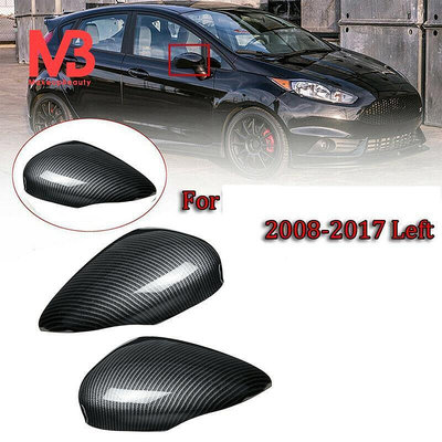 碳纖維側後視鏡罩裝飾後視鏡罩適用於福特 Fiesta Mk7 2008 2009 2010 2011 2012 2013