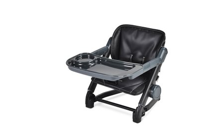 unilove Feed Me攜帶式寶寶餐椅 贈椅墊+收納袋/黑色