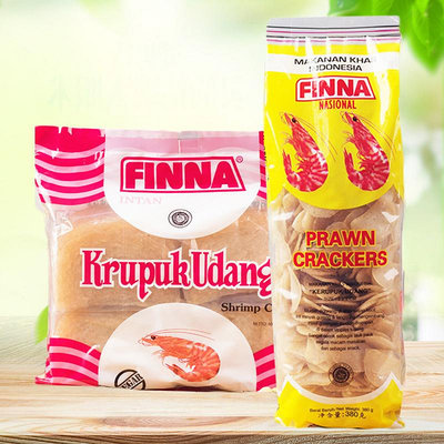 印尼原裝進口菲那牌大蝦片 原味蝦味木薯片龍蝦片 自己炸小蝦片