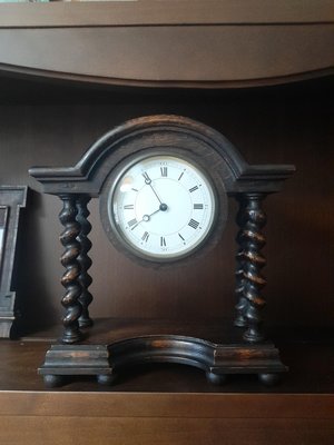 【布諾西洋古董】英國古董1905年橡木發條鐘