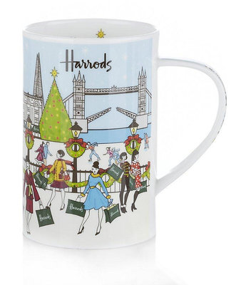 茶藝師 英國哈羅斯Harrods西高地陶瓷杯茶壺骨瓷咖啡杯外貿原單茶杯出口