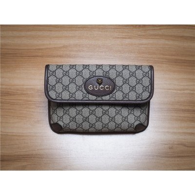 【二手正品】 Gucci 493930 GG Supreme Belt Bag 虎頭腰包 兩用 胸口包 腰包 全新