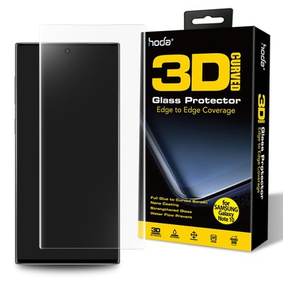 【免運費】hoda【Samsung Note 10 6.3吋 】3D防爆9H鋼化玻璃保護貼(UV膠全滿版)