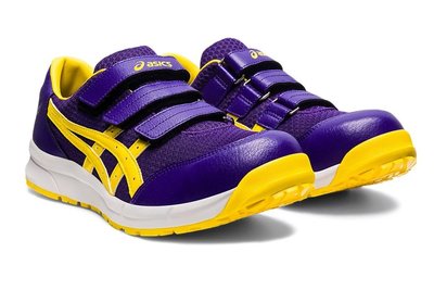 勞工 日本 亞瑟士 ASICS 安全鞋 CP202 紫 輕量化 工作鞋 防護鞋 防滑 透氣 魔鬼氈