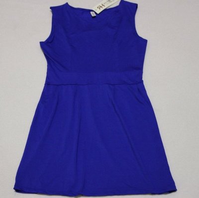 全新寶藍色洋裝, 適合SIZE S~M