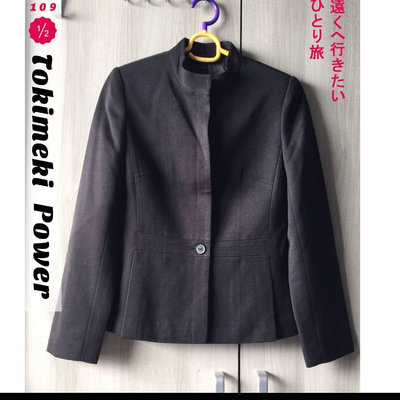 全新MASTINA黑灰色西裝外套 （香港製）出清