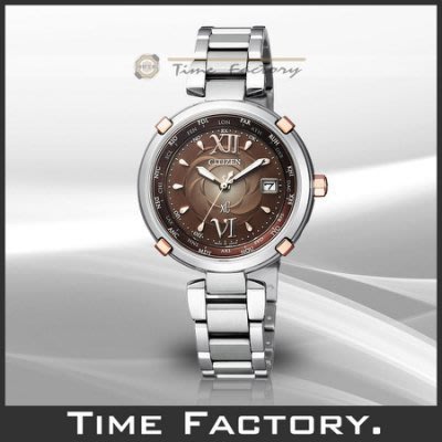 時間工廠 無息分期 全新 CITIZEN XC系列 薔薇綻放 光動能電波腕錶 EC1064-58W