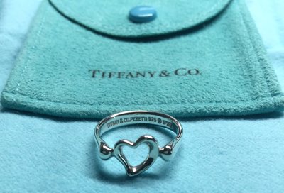 TIFFANY & CO [蒂芬妮] 愛心戒指---Open Heart 摟空---收藏品出清