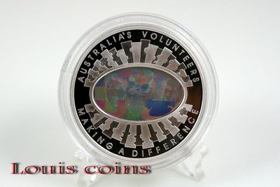 【Louis Coins】F007‧Australia‧2003澳洲‧澳洲志工雷射幻彩紀念銀幣