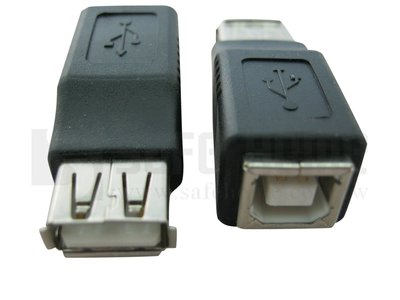【Safehome】USB A母 轉USB B母 USB轉接頭，可將扁頭USB 和 印表機方頭 USB 轉接CU2203