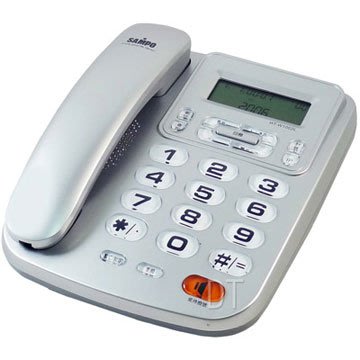 SAMPO聲寶來電顯示有線電話 HT-W1002L