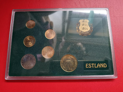 【二手】 愛沙尼亞1991～93年6套，原光美品，詳見圖片，按圖1121 錢幣 硬幣 紀念幣【明月軒】